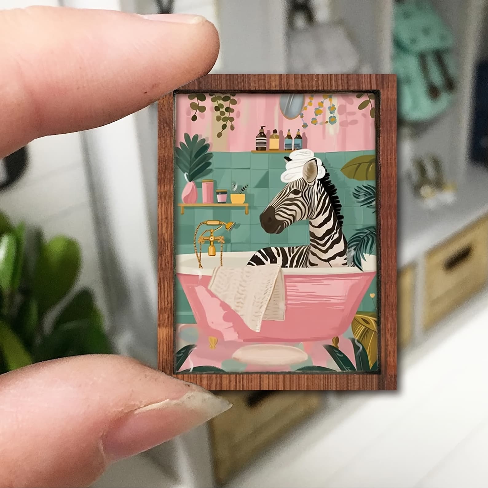 Zebra in a Bathtub