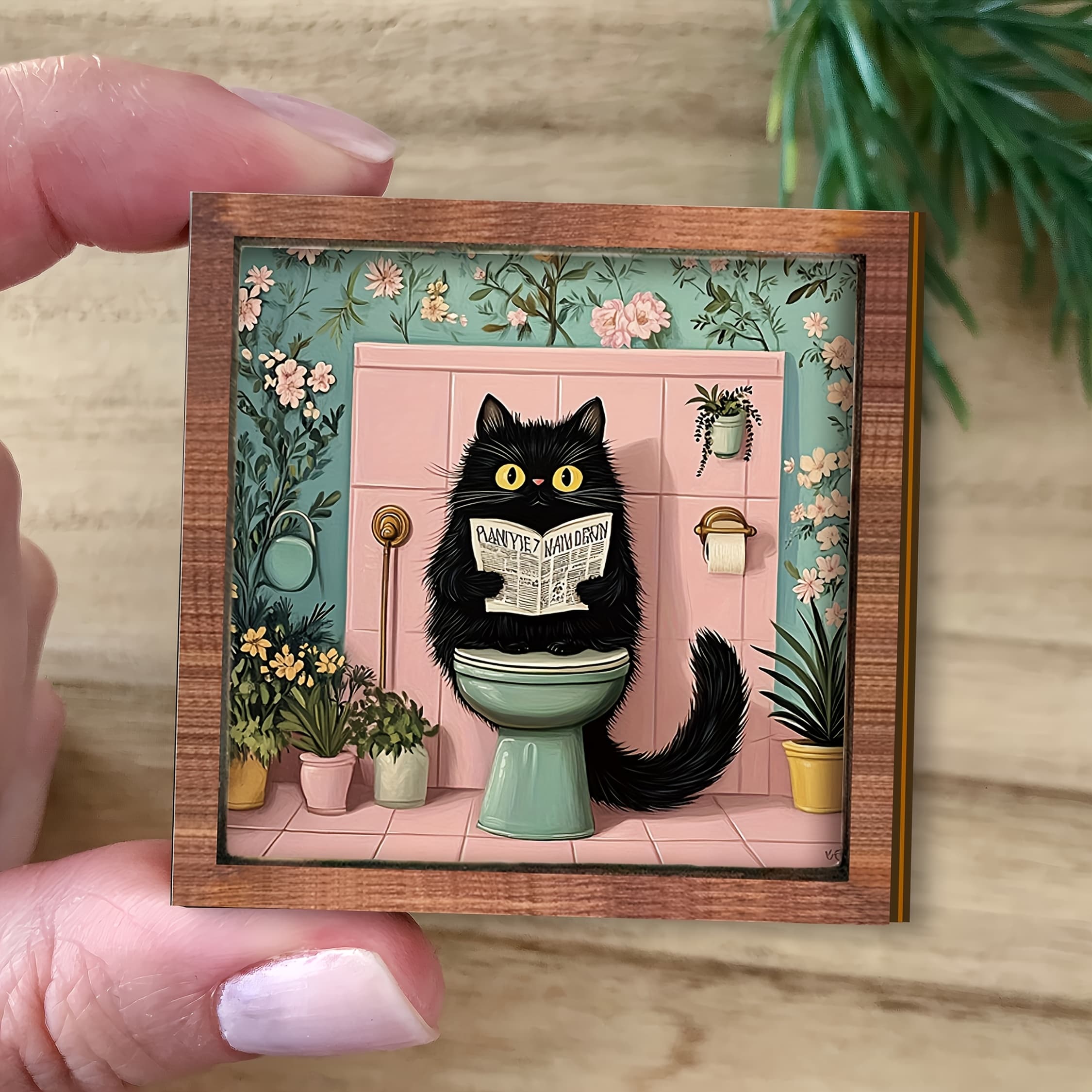 Cat on the Toilet